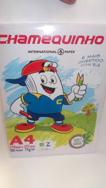CHAMEQUINHO A4 100 folhas